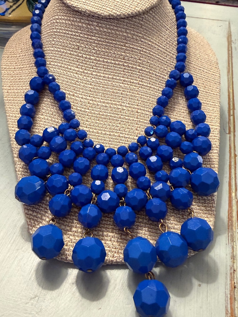 Bold Blue Statement Necklace - Women Jewelry